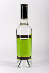 Image showing Bottle of vodka on a white background.