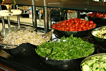 Image showing Catering food at a party