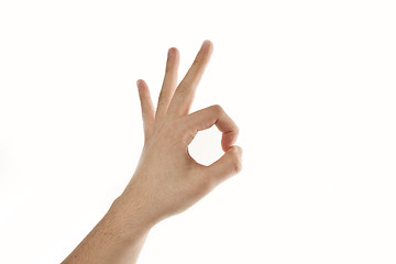 Image showing Hand ok sign