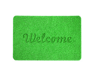 Image showing Welcome mat isolated over white