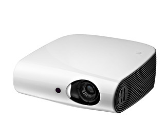 Image showing White multimedia projector