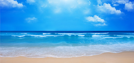 Image showing Summertime at the beach background