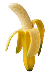 Image showing Open banana isolated