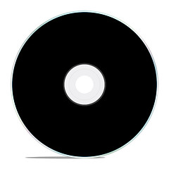 Image showing black cd isolated