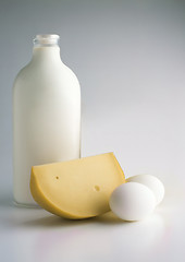 Image showing Milk products and eggs