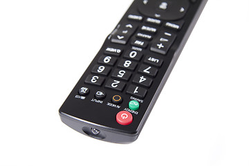 Image showing Closeup of frontal part of remote control for tv