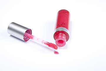 Image showing Lip gloss isolated on a white background