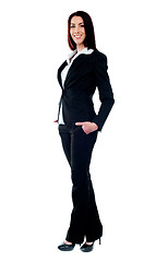Image showing Full length of beautiful businesswoman