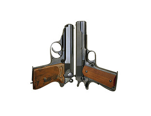 Image showing Two handguns