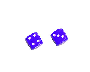 Image showing violet dice
