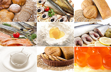 Image showing healthy food collage