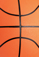 Image showing basketball close-up shot