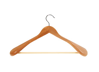 Image showing Coat hanger isolated on white