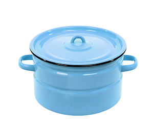 Image showing Pot blue isolated