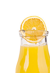 Image showing orange juice over white