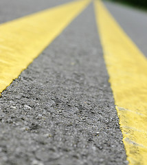 Image showing road street or asphalt texture with lines