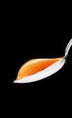 Image showing yolk in the spoon