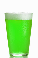 Image showing Green Beer glass isolated