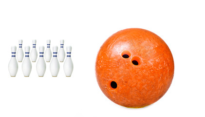 Image showing bowling on a white background