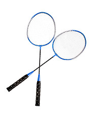 Image showing Badminton rackets