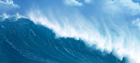 Image showing Powerful ocean wave