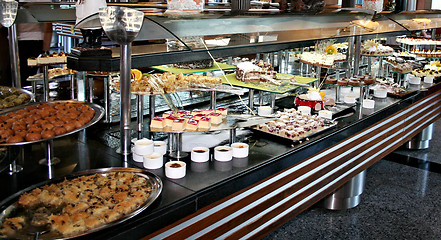 Image showing Catering food at a party