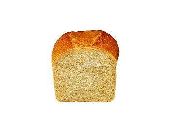 Image showing half wheat bread round