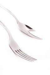 Image showing fork, spoon isolated on white