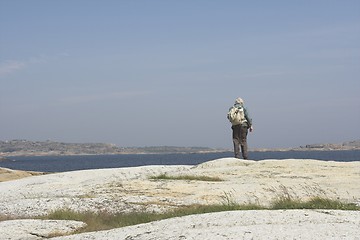 Image showing Man with rucksack.