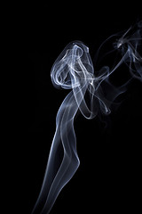 Image showing Abstract smoke isolated on black