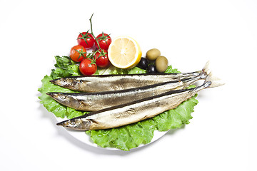 Image showing Smoked sprat-appetizing snack