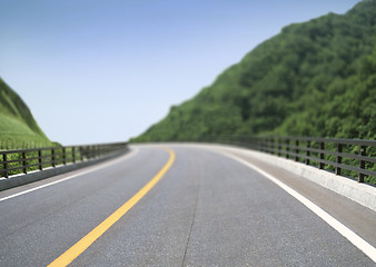 Image showing Road and blue sky