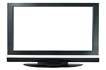 Image showing Modern widescreen lcd tv monitor