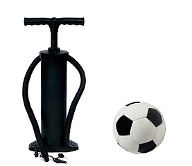 Image showing pump and football ball