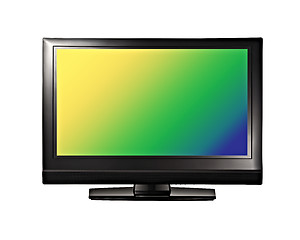 Image showing Modern TV lcd, led with colorful screen