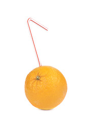 Image showing fresh squeezed orange juice isolated