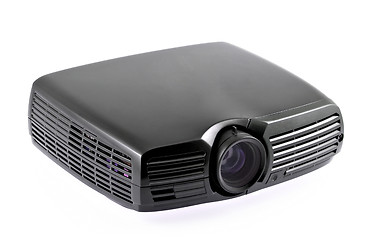 Image showing Multimedia black projector