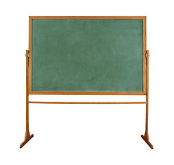 Image showing close up of an empty school chalkboard