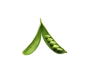 Image showing peas isolated on white