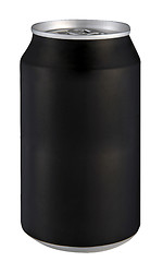 Image showing Black can on white