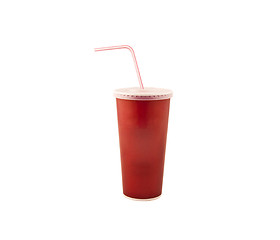 Image showing Red fast food cup