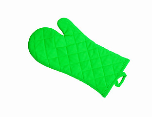 Image showing Green kitchen glove