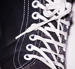 Image showing Sport shoes background