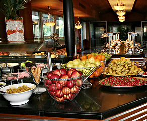 Image showing Catering food in the hotel