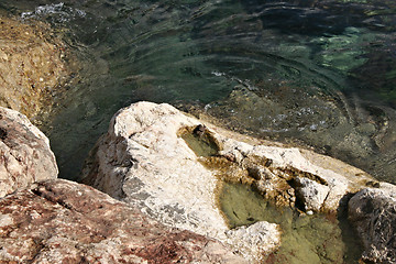 Image showing Stones under water