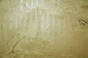 Image showing Aged wallpaper texture