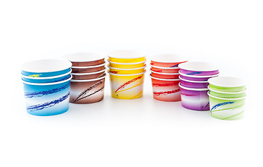 Image showing Ice cream paper cups