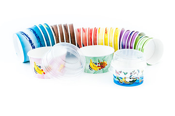 Image showing Ice cream cups