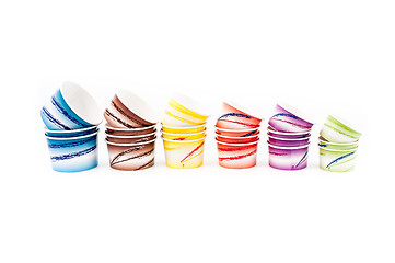 Image showing Ice cream paper cups