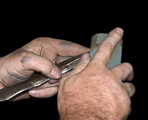 Image showing tool sharpening